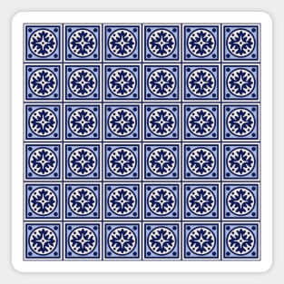 Blue tiles pattern Magnet